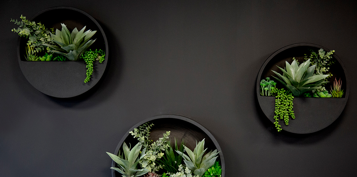 Artificial wall planters